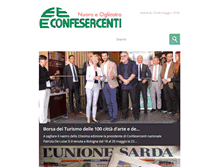 Tablet Screenshot of confesercentinuoro.com